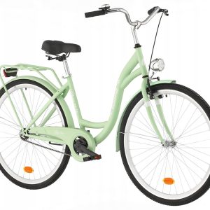 Rower miejski INDIANA Moena S1B 28 cali damski Miętowy